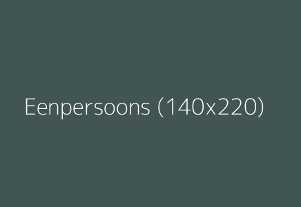 Eenpersoons (140x220)